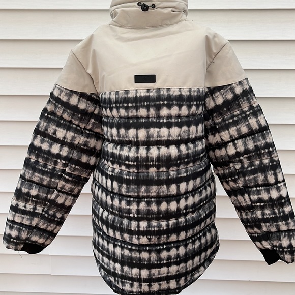 Saga outerwear camp puffy down jacket birch batik size medium new with tags - Picture 6 of 10